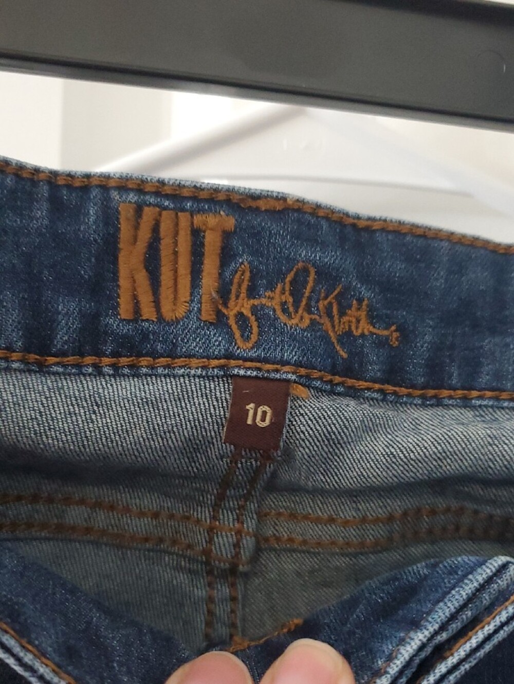 Kut from the Kloth Dark Blue Straight Leg Jeans - Picture 2 of 4